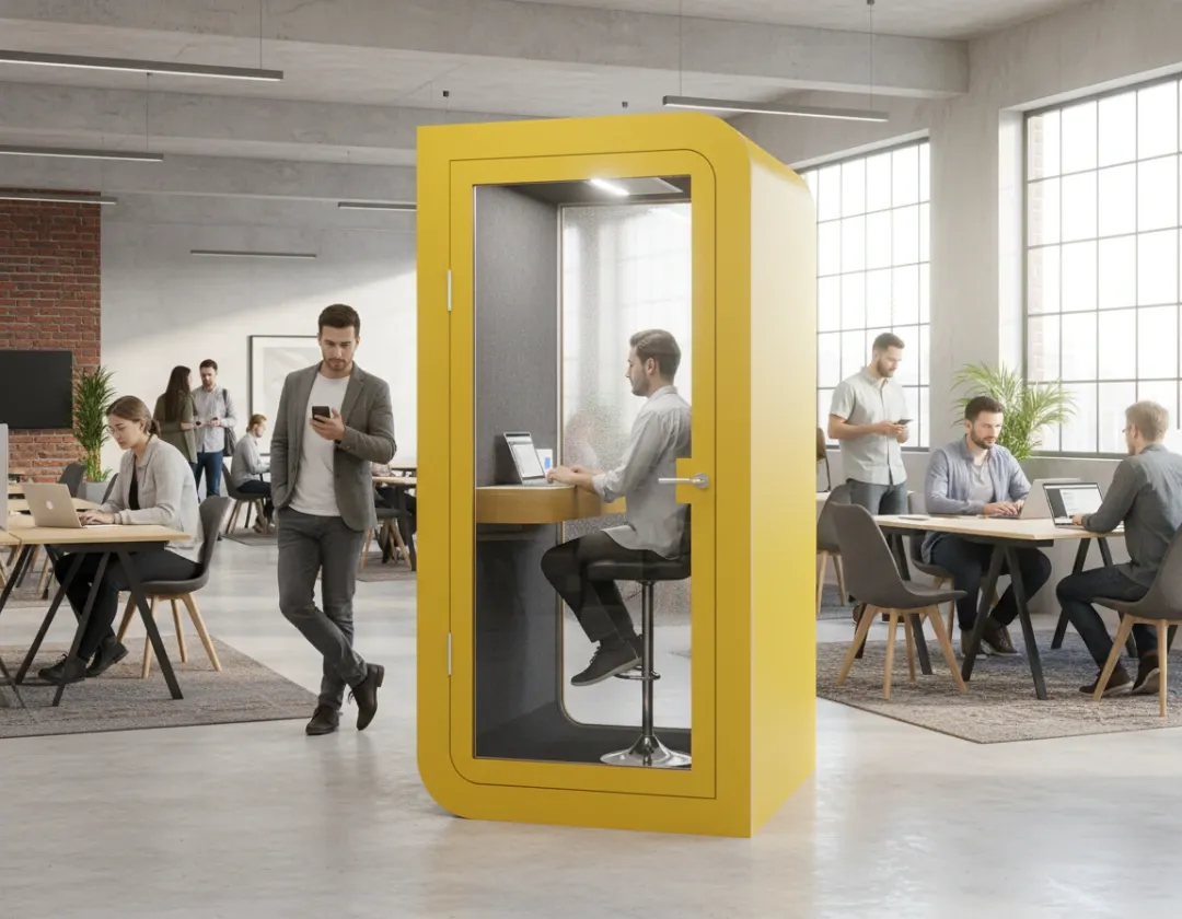 Akoestische cabine in een NL kantoor, huren of kopen vergelijking